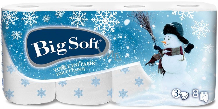 TP Big Soft 3V Zima | Papírové a hygienické výrobky - Toaletní papíry - Vícevrstvý TP Big Soft 3V Zima | Papírové a hygienické výrobky - Toaletní papíry - Vícevrstvý